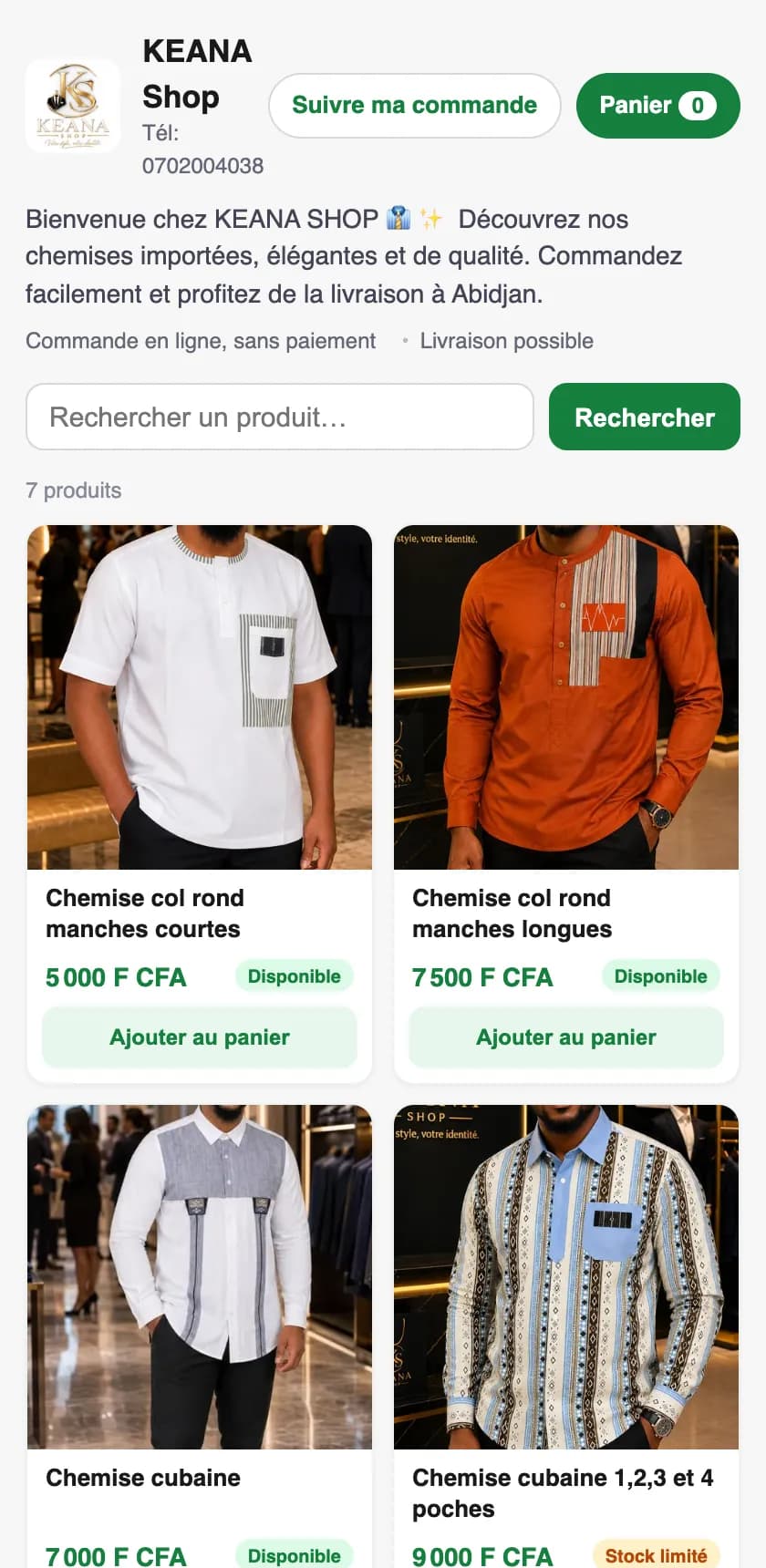 Boutique en ligne KEANA Shop sur StockPlus